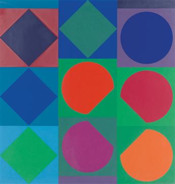 VICTOR VASARELY Group of 4 color screenprints.